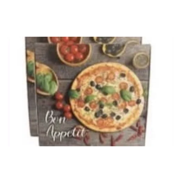 Cartons pizza double kraft 32 × 32 × 3 cm
