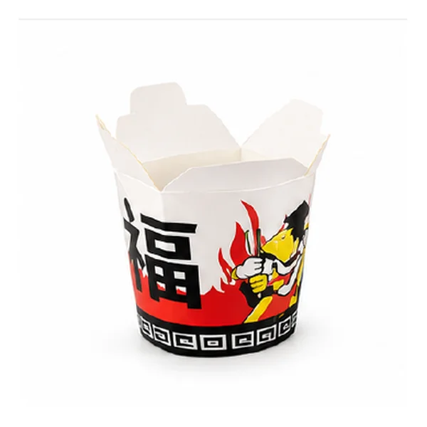 Boîtes kebab blanches imprimées 16 oz