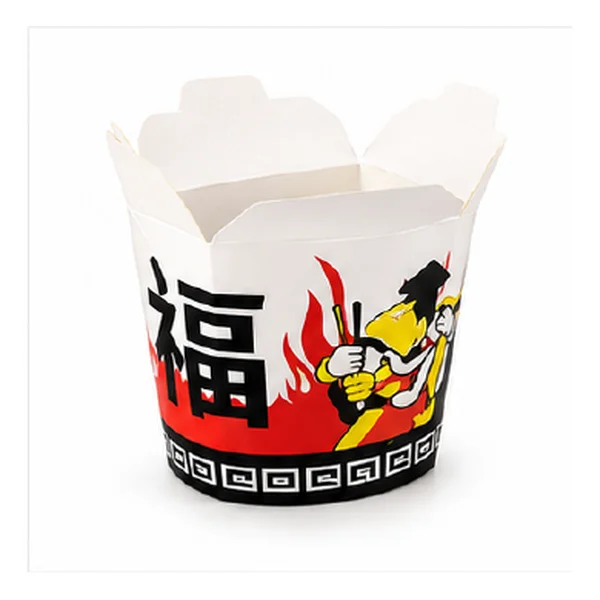 Boîtes kebab blanches imprimées 26 oz