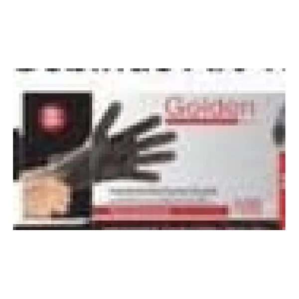 Gants nitrile noirs non poudrés, S / M / XL